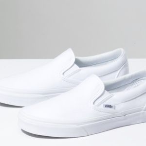 Women's White Slip-On Vans